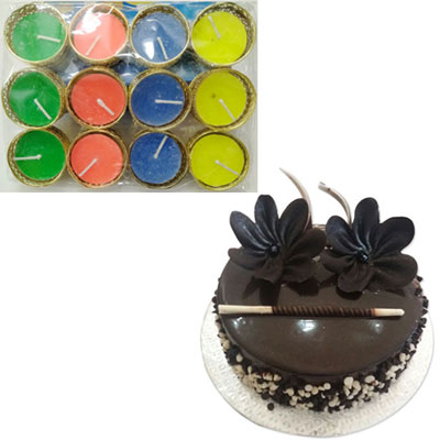 "Cake and Diyas - code CD09 (Express Delivery) - Click here to View more details about this Product